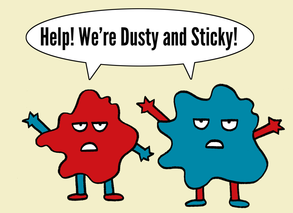 dusty and sticky for blog