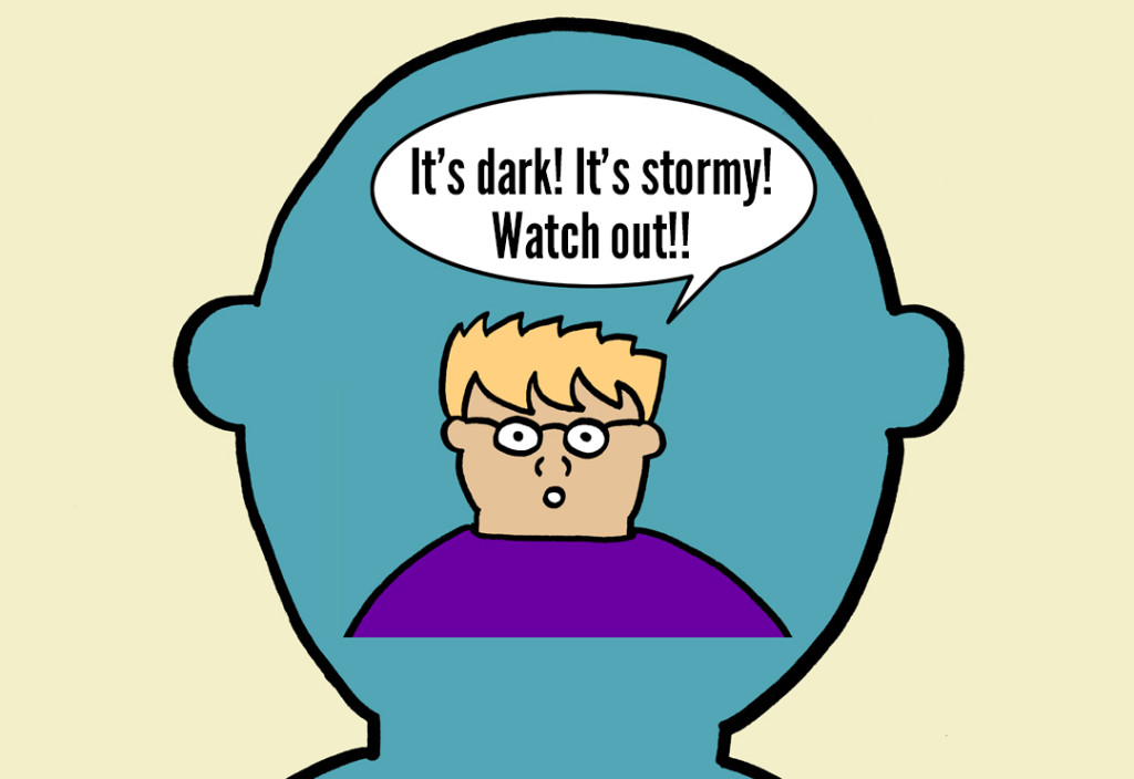 blog dark and stormy in head