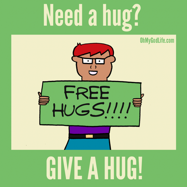 Free Hugs…..